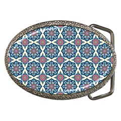 Abstract Mandala Seamless Background Texture Belt Buckles by Maspions