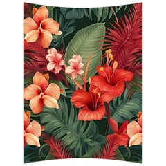 Tropical Flower Bloom Back Support Cushion by Maspions