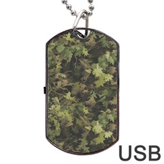 Camouflage Military Dog Tag Usb Flash (one Side) by Ndabl3x