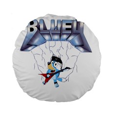 Bluey, Bluey Dad, Bluey Kids, Standard 15  Premium Round Cushions by avitendut