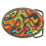 Paper Cut Abstract Pattern Belt Buckles Front