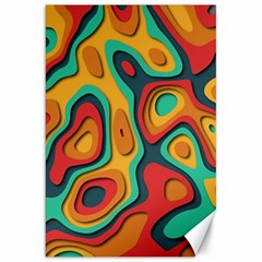 Paper Cut Abstract Pattern Canvas 20  X 30  by Maspions
