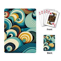 Wave Waves Ocean Sea Abstract Whimsical Playing Cards Single Design (rectangle) by Maspions