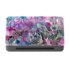 Pink Swirls Blend  Memory Card Reader With Cf by kaleidomarblingart