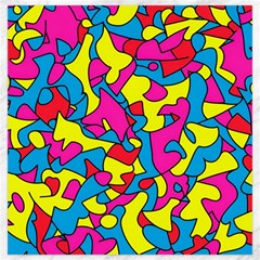 Colorful-graffiti-pattern-blue-background Canvas 20  X 20  by designsbymallika