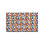 Abstract Pattern Sticker Rectangular (10 pack) Front