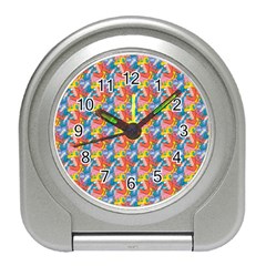 Abstract Pattern Travel Alarm Clock by designsbymallika