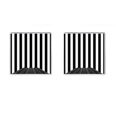 Stripes Geometric Pattern Digital Art Art Abstract Abstract Art Cufflinks (square) by Proyonanggan
