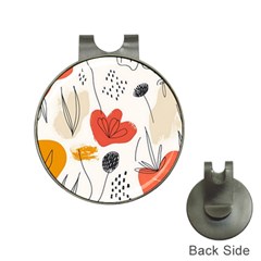 Floral Leaf Hat Clips With Golf Markers by Ndabl3x