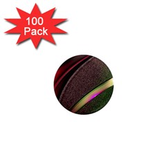 Texture Abstract Curve  Pattern Red 1  Mini Magnets (100 Pack)  by Proyonanggan