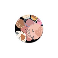 Abstract Boho Bohemian Style Retro Vintage Golf Ball Marker by Proyonanggan
