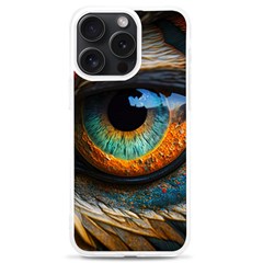 Eye Bird Feathers Vibrant Iphone 15 Pro Max Tpu Uv Print Case by Hannah976