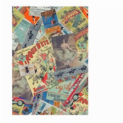 Paper Scattered Vintage Large Garden Flag (two Sides) by Ndabl3x