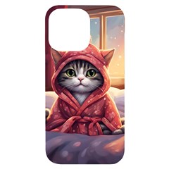 Cat 2 Iphone 14 Pro Max Black Uv Print Case by 2607694a