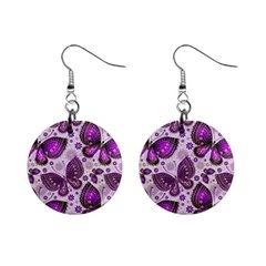 Butterflies Butterfly Insect Nature Mini Button Earrings by Proyonanggan
