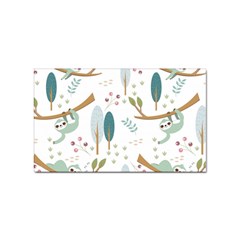 Pattern Sloth Woodland Sticker (rectangular) by Hannah976