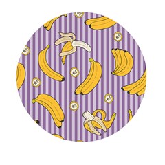 Pattern Bananas Fruit Tropical Seamless Texture Graphics Mini Round Pill Box (pack Of 3) by Bedest