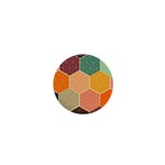 Abstract Hex Hexagon Grid Pattern Honeycomb 1  Mini Magnets Front