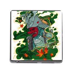 Armor Japan Maple Leaves Samurai Mask Cut Memory Card Reader (square 5 Slot) by Ndabl3x