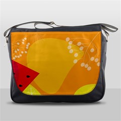 Watermelon Flower Messenger Bag by Bedest