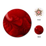 Lachs Kl Rotweissschwarz Kl Playing Cards Single Design (Round) Front