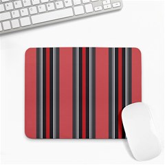 Rosa Grau Streifen Small Mousepad by 2607694c