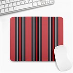 Rosa Grau Streifen Large Mousepad Front
