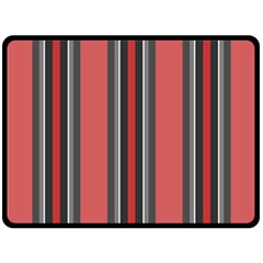 Rosa Grau Streifen Fleece Blanket (large) by 2607694c