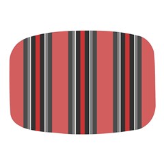 Rosa Grau Streifen Mini Square Pill Box by 2607694c
