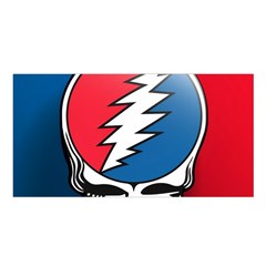Grateful Dead Big Skull Satin Shawl 45  X 80  by Bedest