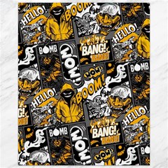 Boom Bang Art Crazy Drawing Graffiti Hello Retro Sayings Yellow Canvas 16  X 20  by Bedest