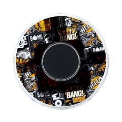 Boom Bang Art Crazy Drawing Graffiti Hello Retro Sayings Yellow On-the-go Memory Card Reader by Bedest