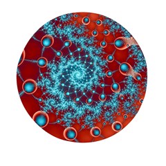 Fractal Pattern Background Mini Round Pill Box (pack Of 3) by Ket1n9