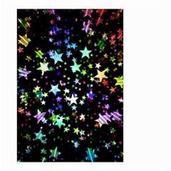 Christmas Star Gloss Lights Light Small Garden Flag (two Sides) by Ket1n9