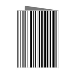 Barcode Pattern Mini Greeting Cards (pkg Of 8) by Ket1n9