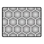 Halftone Tech Hexagons Seamless Pattern Fleece Blanket (Small) 50 x40  Blanket Front