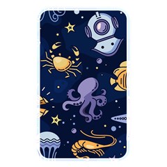 Marine Seamless Pattern Thin Line Memphis Style Memory Card Reader (rectangular) by Ket1n9
