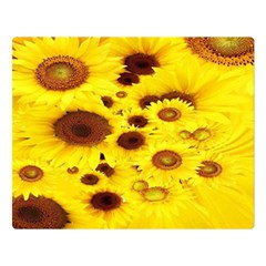Beautiful Sunflowers Premium Plush Fleece Blanket (large) by Ket1n9