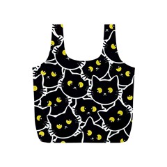 Cat Pattern Pet Drawing Eyes Full Print Recycle Bag (s) by Loisa77
