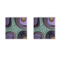 Converge Diverge Mingle Mix Divide Cufflinks (square) by Paksenen