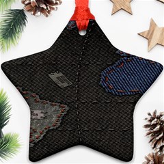 World Map Ornament (star) by Ket1n9