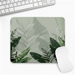 Banana Leaf Plant Pattern Large Mousepad by anzea