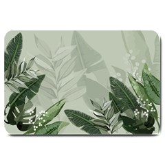Banana Leaf Plant Pattern Large Doormat by anzea