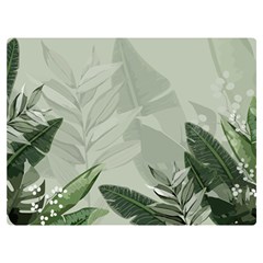 Banana Leaf Plant Pattern Two Sides Premium Plush Fleece Blanket (baby Size) by anzea
