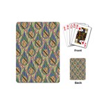 Tribal Background Boho Batik Playing Cards Single Design (Mini) Back