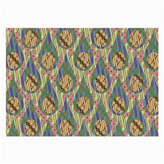 Tribal Background Boho Batik Large Glasses Cloth by anzea
