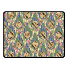 Tribal Background Boho Batik Fleece Blanket (small) by anzea