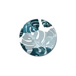 Monstera Leaves Background Golf Ball Marker Front