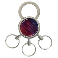 Illustrations Space Purple 3-ring Key Chain by anzea