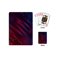 Illustrations Space Purple Playing Cards Single Design (mini) by anzea